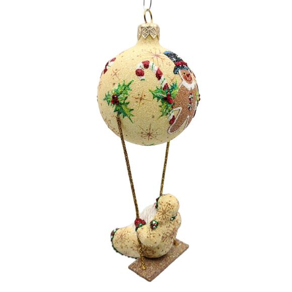 Patricia Breen Swing Time Gingerbread Santa Claus Candy Christmas Tree Ornament - Picture 5 of 10